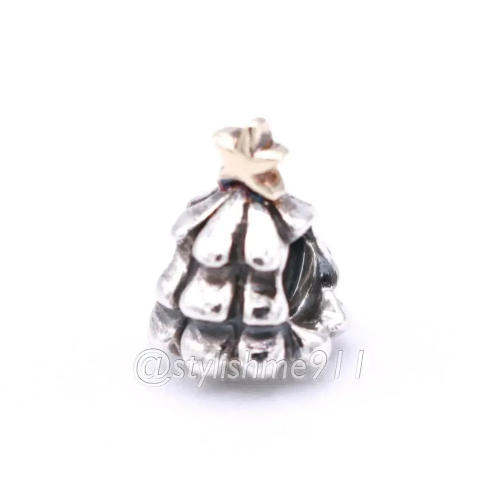 Authentic PANDORA Christmas Tree Charm 14K Gold - 790365 - Picture 9 of 10